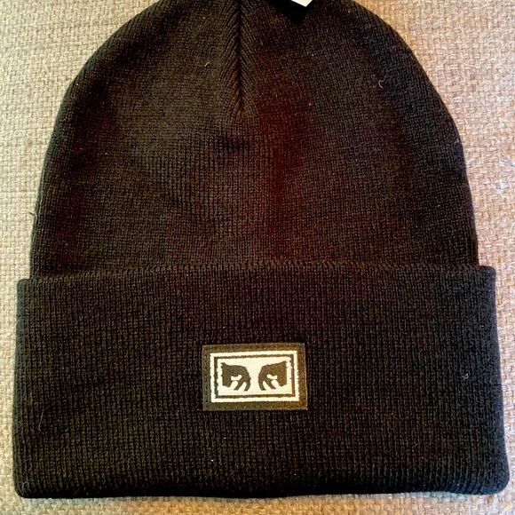 Obey Accessories - NWT Obey | Black icon eyes beanie hat